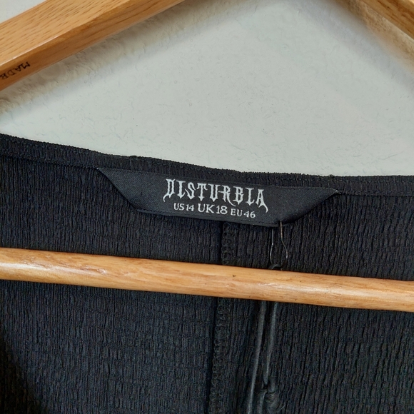 DISTURBIA Kasdeya Lace Up Midaxi Dress Size US 14 NWT - Picture 6 of 10